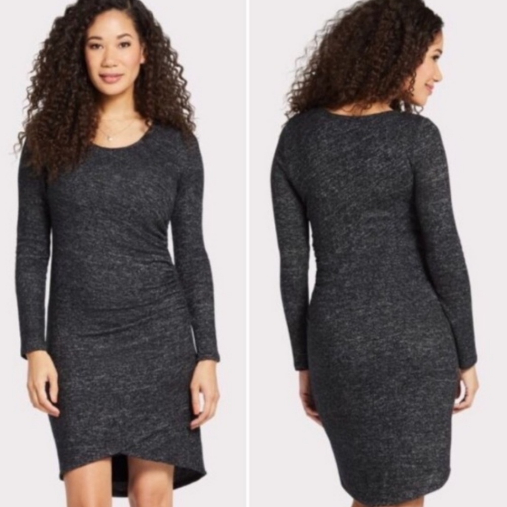 🍃Sunday In Brooklyn Soft Gray Dress Knit New